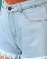 Shop Women's Light Blue Denim Shorts