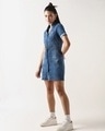 Shop Women's Light Blue Shirt Dress-Design