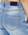 Shop Women's Light Blue Washed Baggy Straight Fit Jeans