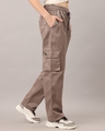 Shop Women's Light Brown Loose Comfort Fit Cargo Pants-Design