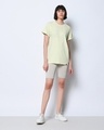 Shop Women's Light Green Boyfriend T-shirt-Full