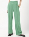 Shop Women's Light Green Track Pants-Front
