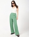 Shop Women's Light Green Track Pants-Full