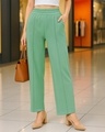 Shop Women's Light Green Track Pants-Front