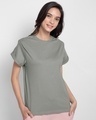Shop Pack of 3 Women's Purple & Grey Boyfriend T-shirt-Design