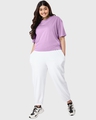 Shop Women's Lilac Bloom Plus Size Oversized T-shirt-Design