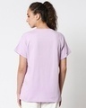 Shop Pack of 2 Women's Purple & White Boyfriend T-shirt-Full