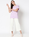 Shop Pack of 2 Women's Purple & White Boyfriend T-shirt