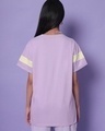 Shop Women's Lilac Feel Good Color Block Oversized T-shirt-Design