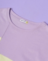 Shop Women's Lilac Feel Good Color Block Oversized T-shirt