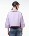 Shop Women's Lilac Oversized Cargo Crop Shirt-Design