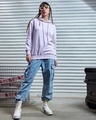 Shop Women's Lilac Oversized Hoodies