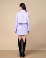 Shop Women's Lilac Slim Fit Shirt Dress-Design