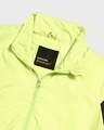 Shop Women's Lime Green Color Block Windcheater Jacket