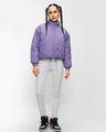 Shop Women's Lavender & Lime Reversible Super Loose Fit Plus Size Puffer Jacket