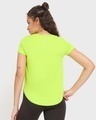 Shop Women's Lime Popsicle Training T-shirt-Full