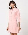 Shop Women's Linen Button Down Shirt Dress with Pockets-Design