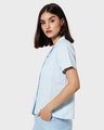 Shop Women's Linen Half Sleeves Lapel Collar Pocket Shirt-Design