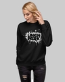Shop Women's Black Linkin Park Printed Regular Fit Sweatshirt-Front