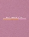 Shop Women's Purple Live Love Strip Graphic Printed Oversized Short Top