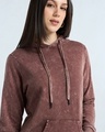 Shop Women's Maroon Acid Wash Hoodies