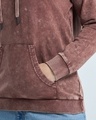 Shop Women's Maroon Acid Wash Hoodies