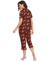 Shop Women's Maroon All Over Floral Printed Nightsuit-Design