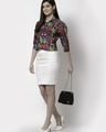 Shop Women's Maroon All Over Floral Printed Shirt-Full