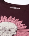 Shop Women's Maroon Hello Sunshine Typography Oversized T-shirt