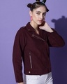 Shop Women's Maroon Jacket-Full
