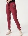 Shop Women's Red Slim Fit Joggers-Front