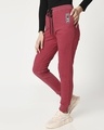 Shop Women's Red Slim Fit Joggers-Design