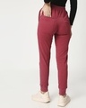Shop Women's Red Slim Fit Joggers-Full