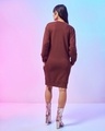 Shop Women's Brown Oversized Sweatshirt Dress-Design