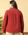 Shop Women's Maroon Plus Size Shirt-Full