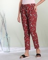 Shop Women's Maroon Printed Pyjamas-Design