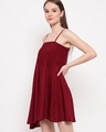 Shop Women's Maroon Short Dress-Design