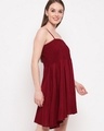 Shop Women's Maroon Short Dress-Full