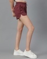 Shop Women's Maroon Slim Fit Shorts-Design
