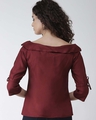 Shop Women's Maroon Solid Top-Design