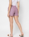 Shop Women's Maroon Striped Shorts-Full