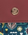 Shop Women's Maroon Tropical Ride Snap Button Wallet-Design