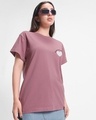 Shop Women's Mauve Angel energy Graphic Printed Boyfriend T-shirt-Design