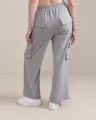 Shop Women's Melange Grey Cargo Track Pants-Design