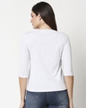Shop Women's Melange Raglan 3/4th Sleeve Slim Fit T-shirt-Full