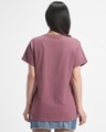 Shop Women's Mellow Mauve Lunar Child Graphic Printed Boyfriend T-shirt-Design