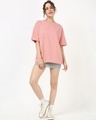 Shop Women's Mellow Rose Pink Oversized T-shirt