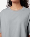 Shop Women's Grey Oversized T-shirt