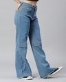 Shop Women's Mid Blue Flared Jeans-Design