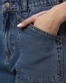 Shop Women's Mid Blue Mom Fit Jeans